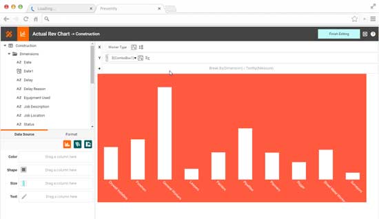 construction dashboard design tool