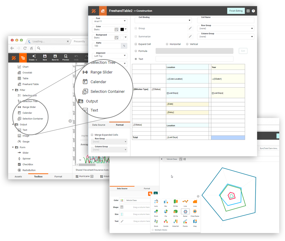  visualization dashboard components